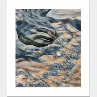 Abstract fabulous beach rocks Posters and Art